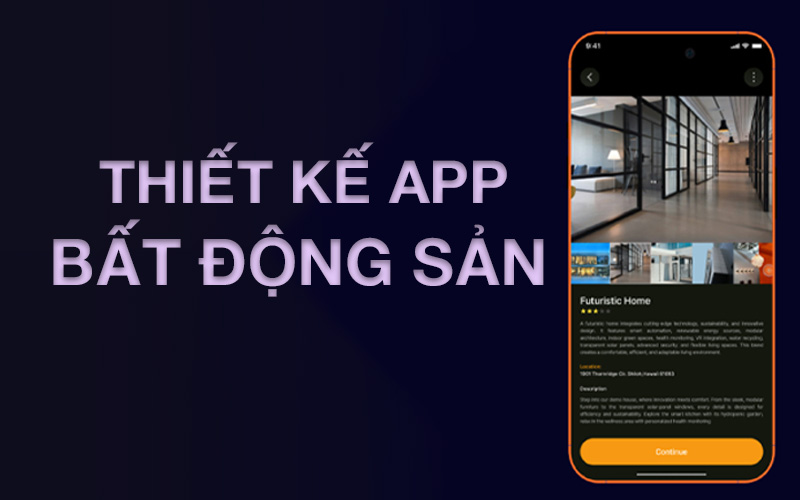 thiết kế app bất động sản